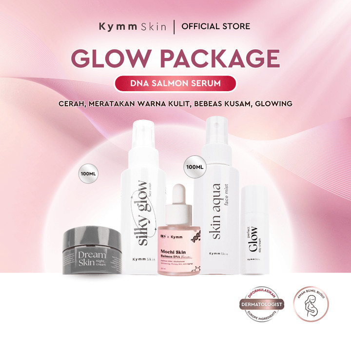 [5pcs] KYMM SKIN Paket Premium DNA Salmon Whitening Booster 