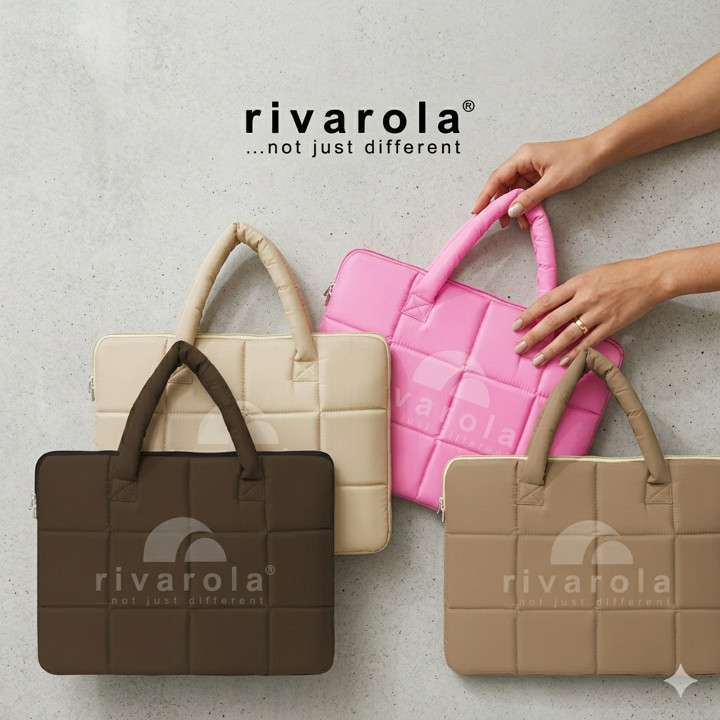 Tas laptop puffy Tahan air tas pelindung laptop 14-15 inch