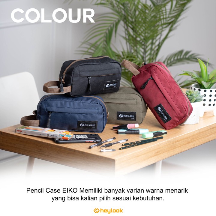 HEYLOOK - Tempat Pensil EIKO Kotak Pensil Pencil Case Kostak