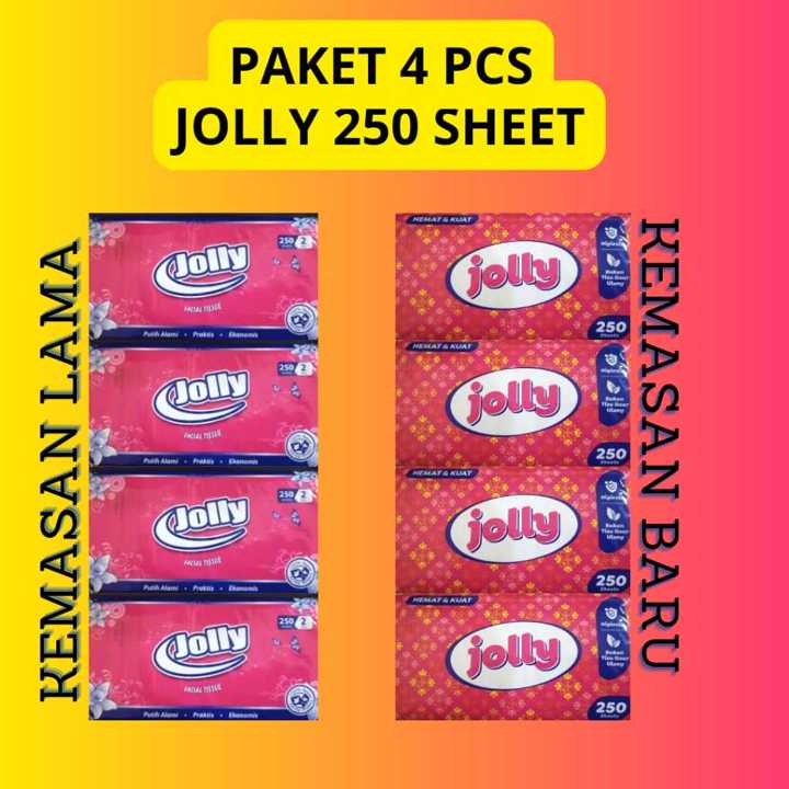 [ PAKET ISI 4 ] TISU TISSUE JOLLY 250 SHEET 2ply PROMO