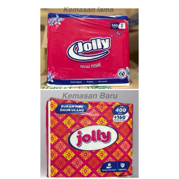 TISSUE JOLLY KILOAN 560gr 2 PLY FACIAL TISU WAJAH PERLENGKAP
