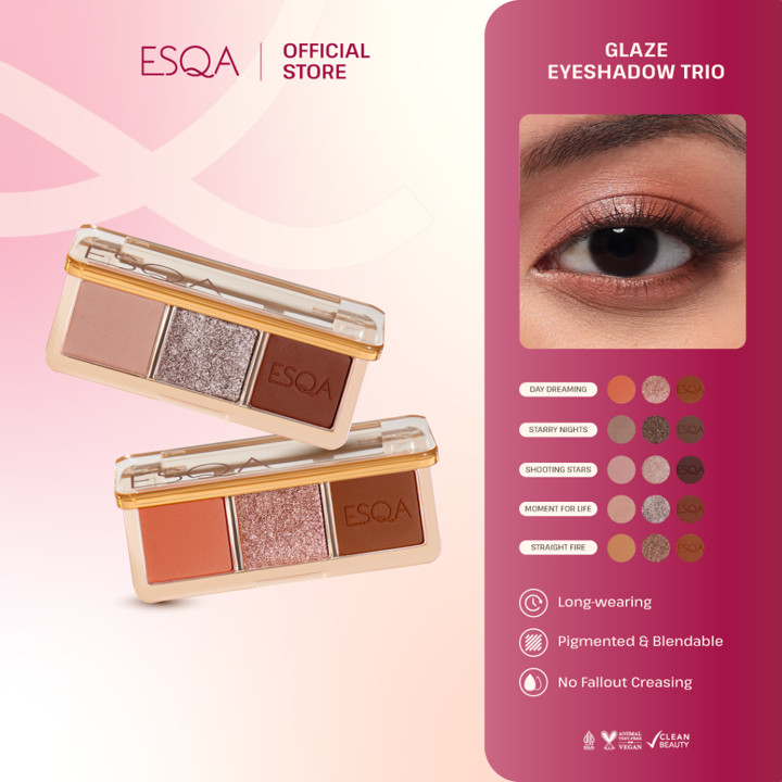ESQA Glaze Eyeshadow Trio