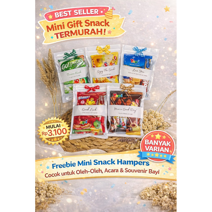 Mini gift snack TERMURAH freebie mini snack mini hampers MIN