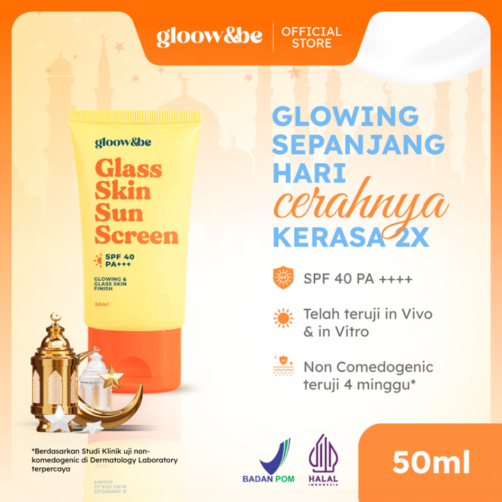 [HARGA SPESIAL LIVESTREAM] Gloow&be Glass Skin Sunscreen SPF