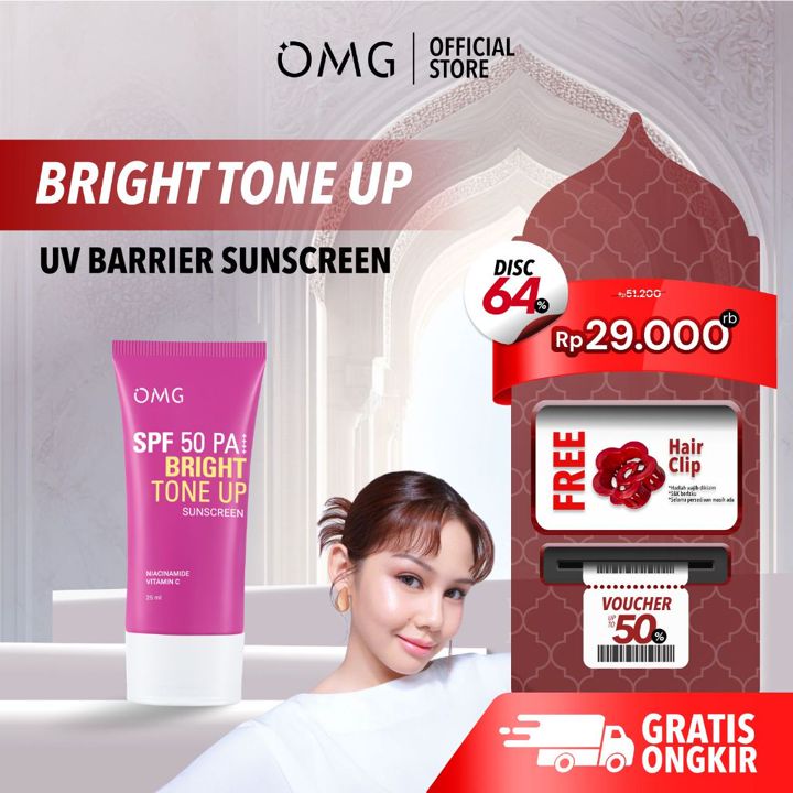 OMG Oh My Glow Bright Tone Up UV Barrier Sunscreen SPF 50 PA