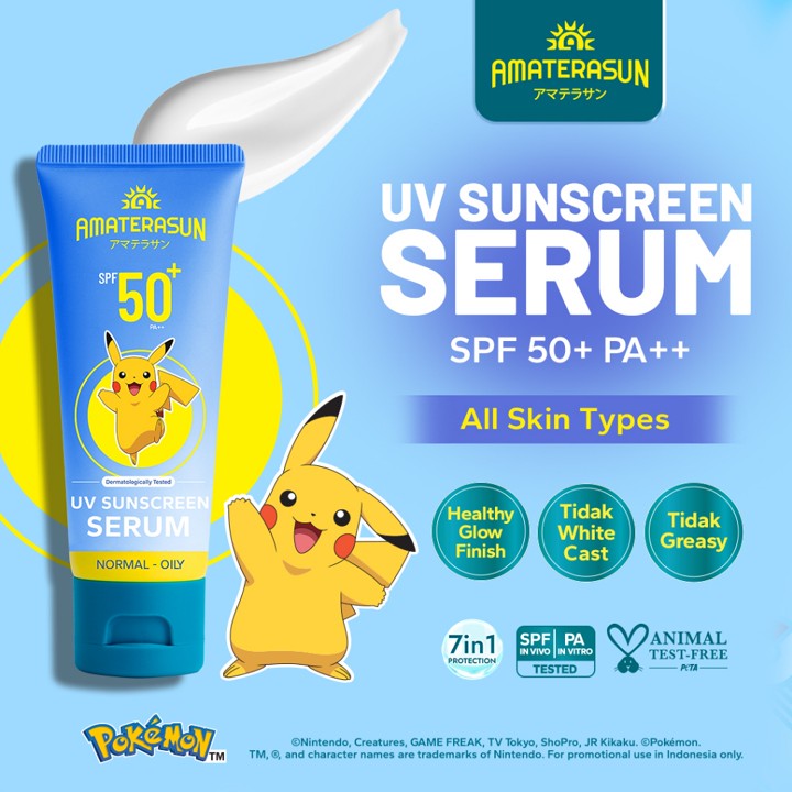 AMATERASUN [REAL SPF Certified] UV Sunscreen Serum SPF 50+ P