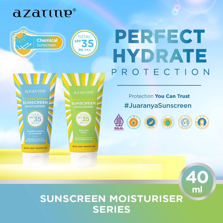 Hitsss.store - Azarine Sunscreen Moisturiser SPF35 PA+++ 40g