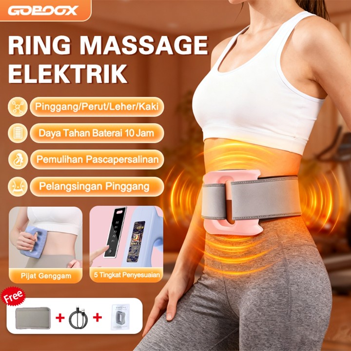 GOBOOX Alat Pijat Elektrik MASSAGE RING BELT Alat Penghancur