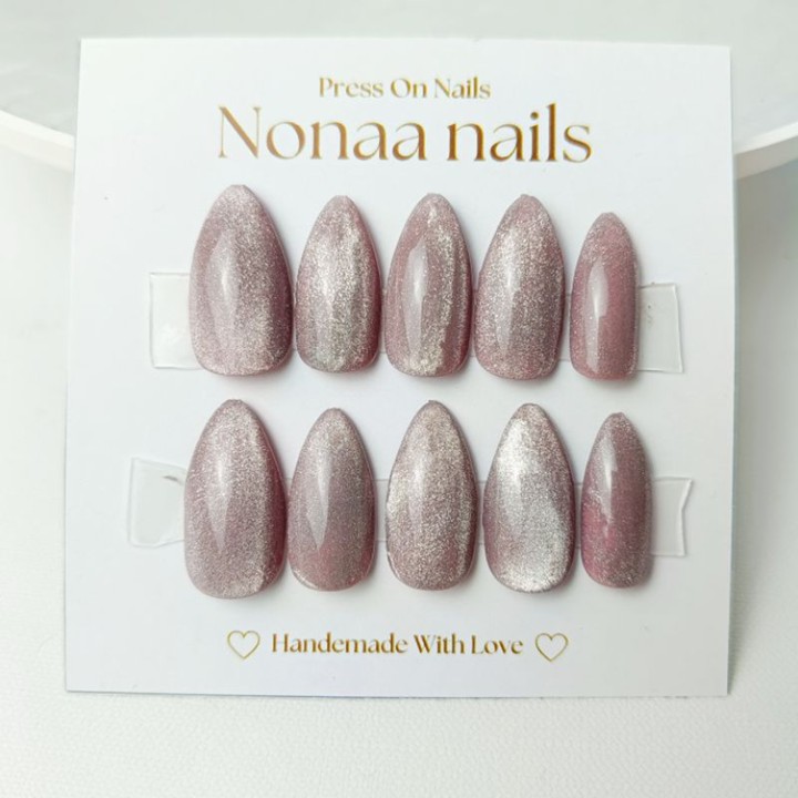 nude Korean cat eye super premium gratis lem | kuku palsu mu