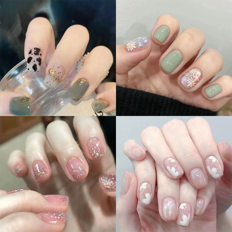 kuku palsunail art kuku palsu + lem press on nailskuku palsu
