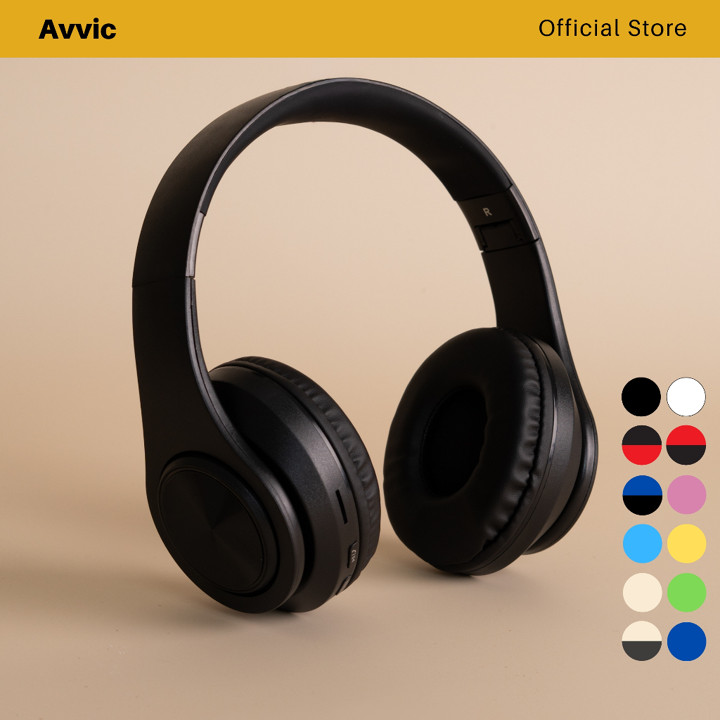 Avvic B39 Wireless Headset LED Headphone HiFi Bass Music Bluetooth 5.3 With Mikrofon Laptop Computer