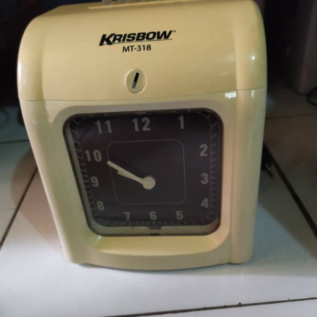 Mesin absensi karyawan krisbow normal dan bonus kartu 20 lem