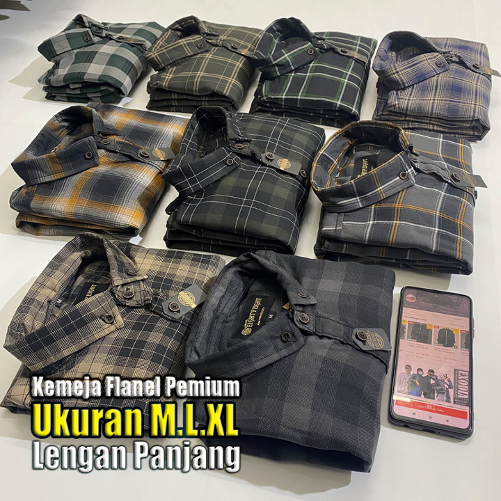 Kemeja Flanel Premium Brill Eighty Eight 88 Kemeja Pria dan 