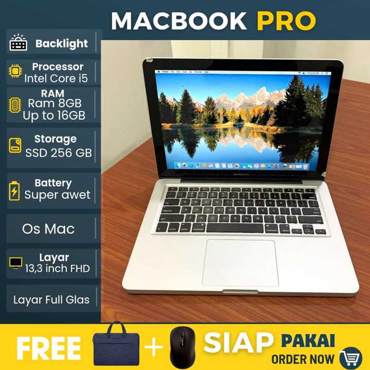 Laptop Macbook Pro Intel Core i5 Ram 16GB SSD 256GB Mac os  