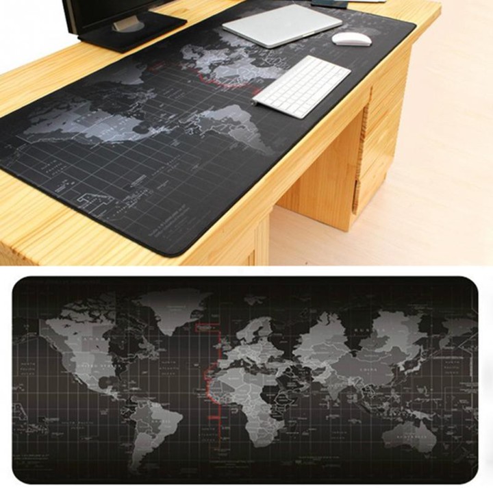 TaffGO Gaming Mouse Pad Desk Mat Motif Peta Dunia 300x600x2m