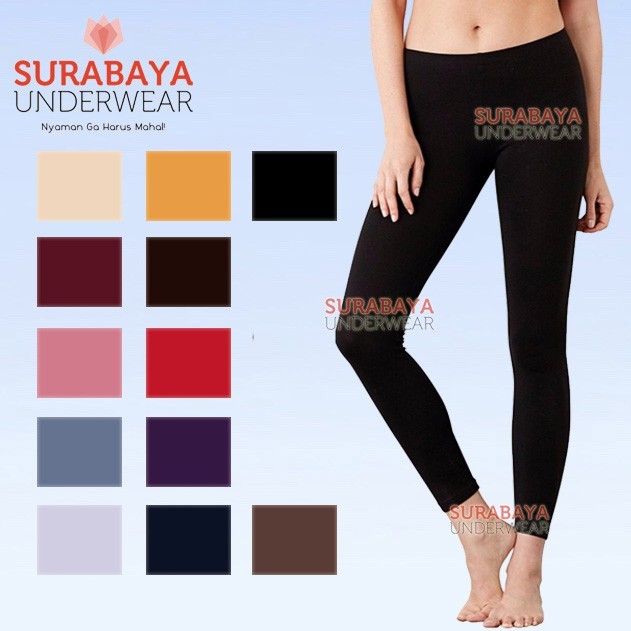 CELANA LEGGING PANJANG WANITA POLOS