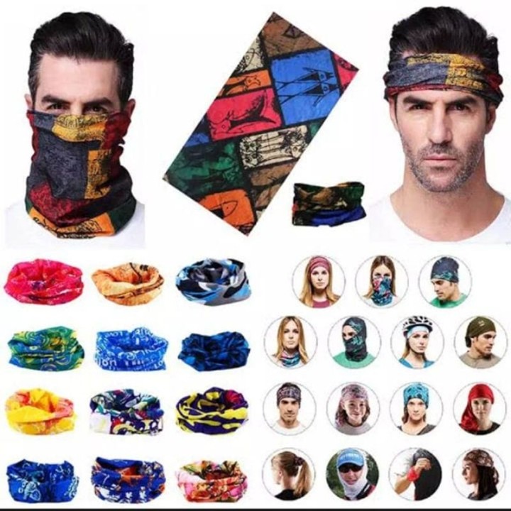 GROSIR (6&12 pcs) Masker baf bandana multifungsi berkendara 