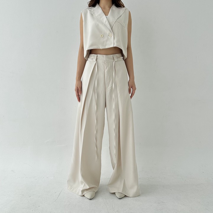 KOSI PANTS - Celana Panjang Wanita Wide Highwaist Pants Basi