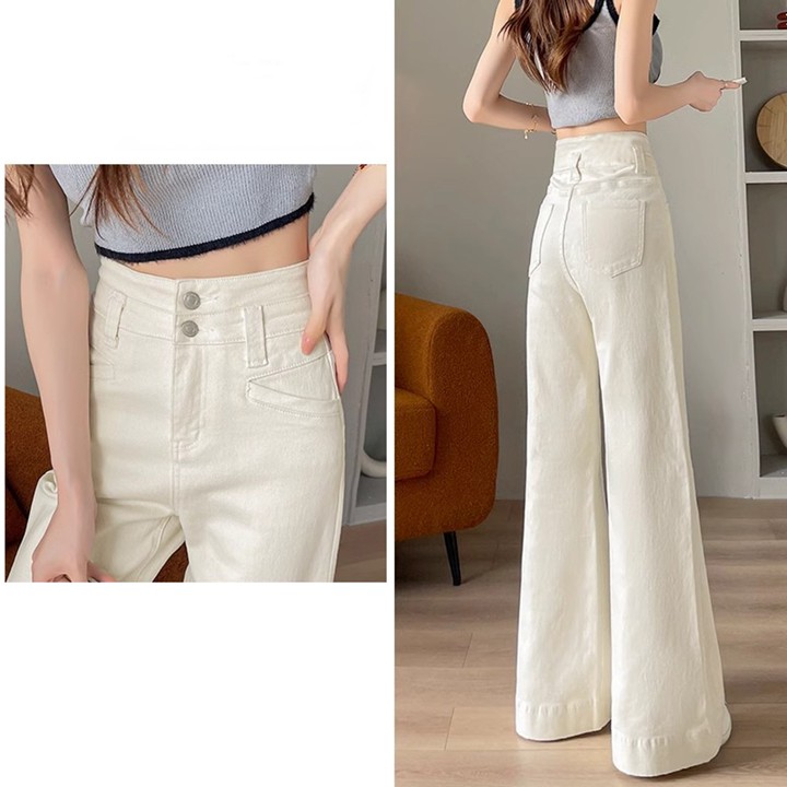 2026 NEW JUMBO Highwaist Cutbray Jeans korea/Celana Jeans Cu