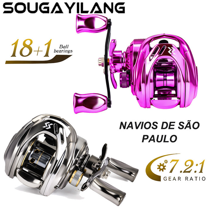 Sougayilang Reel BC Casting Reel 7.2:1 Reel Bc 18+1BB 8KG Gu