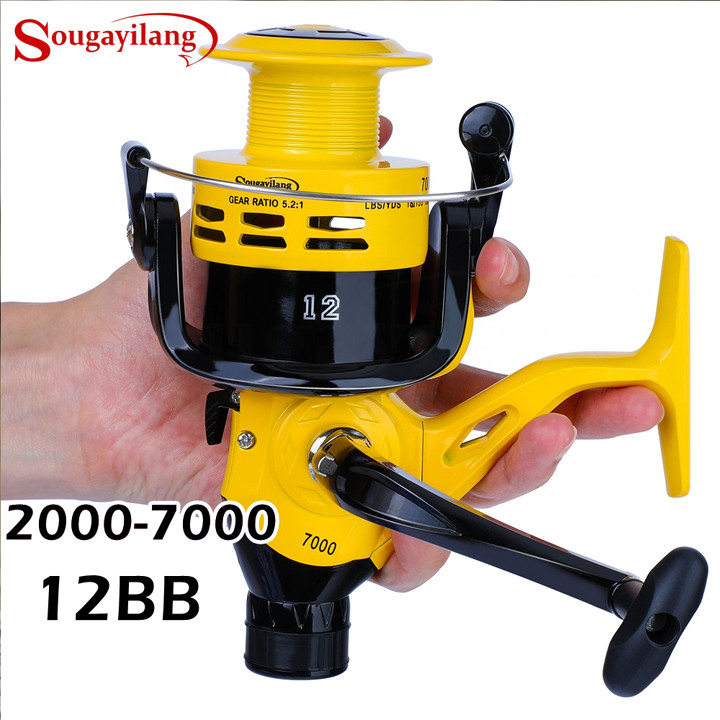 Sougayilang Reel Pancing 2000-7000 Max 12KG 12BB Carp Reel S