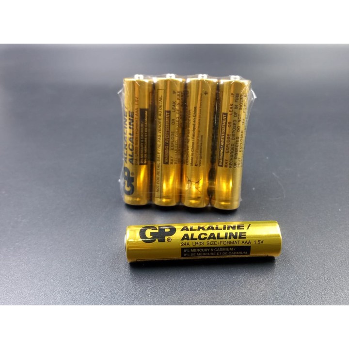 Battery GP Alkaline AAA NOT Baterai Batre ABC Energizer rech
