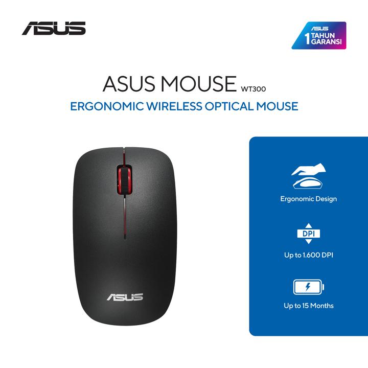 ASUS Ergonomic Wireless Optical Mouse WT300