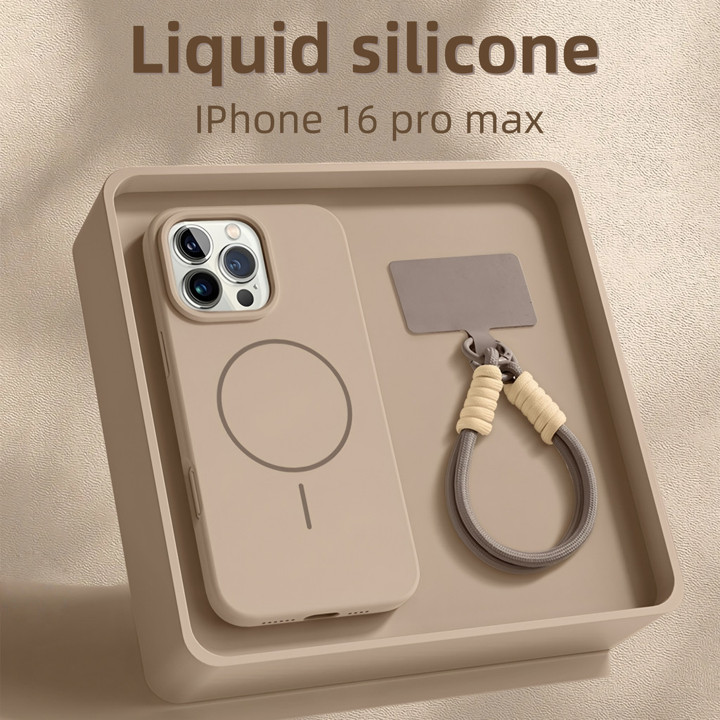 Lanyard casing matte anti-fingerprint silicone soft phone ca