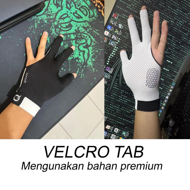 Gloves Billiard Unisex Half Finger / Sarung Tangan Billiard 