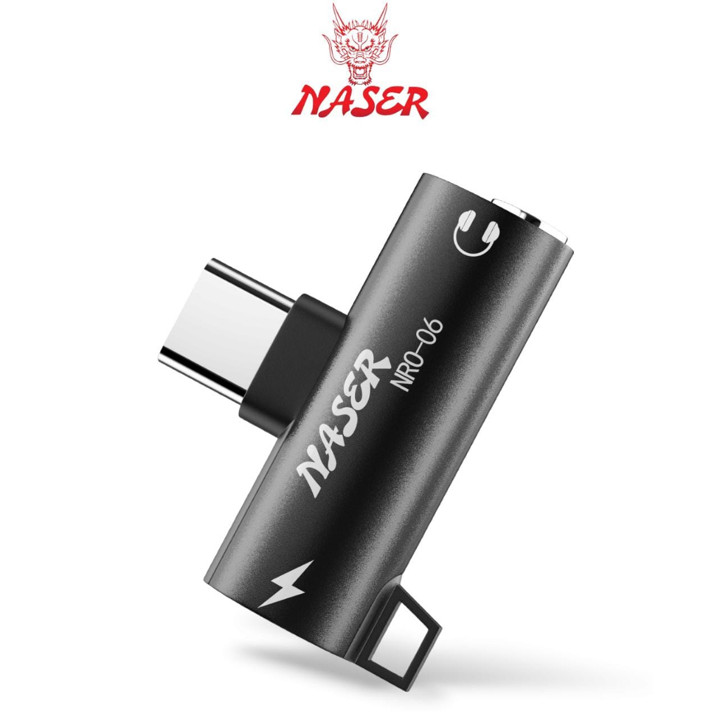 NASER OTG TYPE C TO 3.5MM AUDIO NRO-06 / OTG SPLITER CONVERT