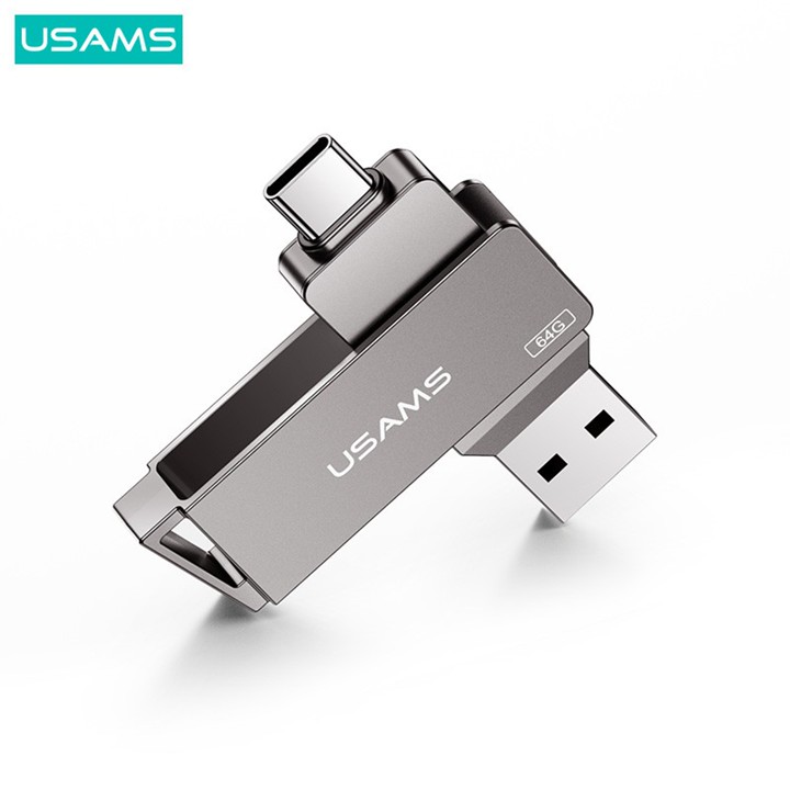 USAMS Flashdisk OTG Dual Drive USB3.0 + Type C Rotatable Hig