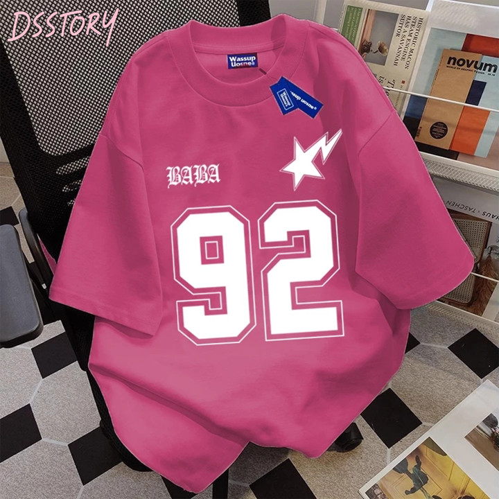 [COD]DSSTORY | Korean style nomor 92 print Anti-Uv50+ T-shir