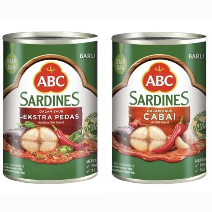 ABC Sarden Saus Kaleng Sarden Instan 155 g