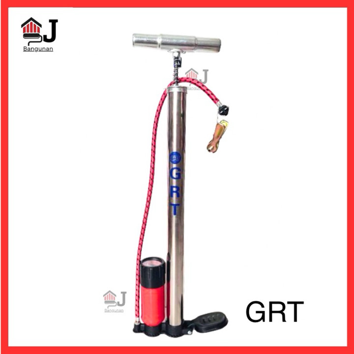 AJB - Pompa Kompa Angin YSK Chrome Kompa Udara Ban Roda Sepe