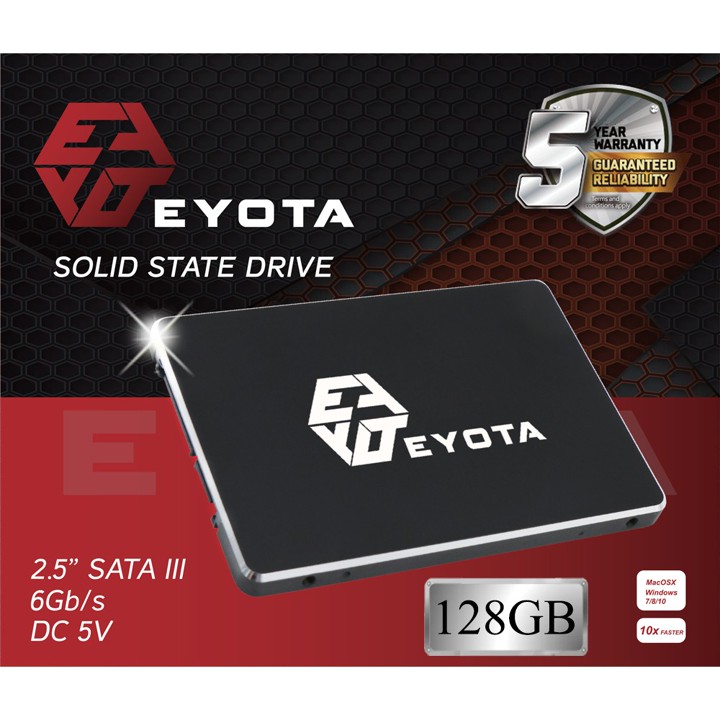 SSD EYOTA 128GB SATA III 2.5" 6GB/S GARANSI RESMI 5 TAHUN