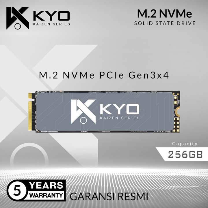 SSD NVME M.2 256GB KAIZEN SSD NVMe M.2 PCIe Gen3 GARANSI RES