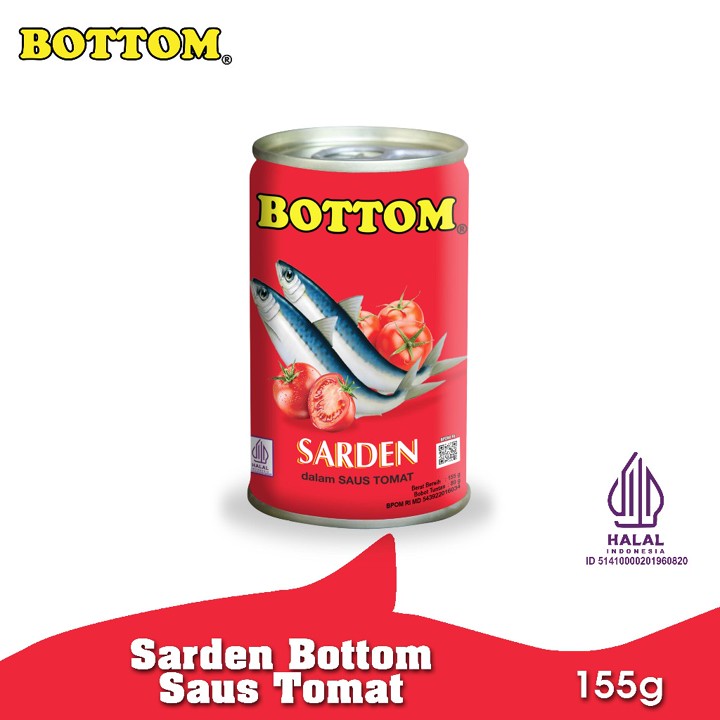 Ktmstore Bottom Sarden mini saus tomat Makanan Ikan Kaleng 1