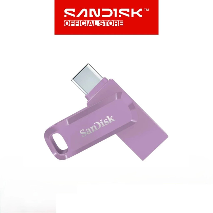 Flashdisk OTG Type C 128GB SANDISK Dual Drive SDDDC3 LAVENDE