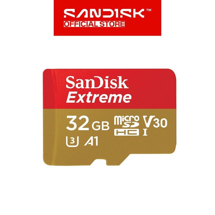 Memory Card | Micro SD 32GB SanDisk Extreme up to 100Mbps U3
