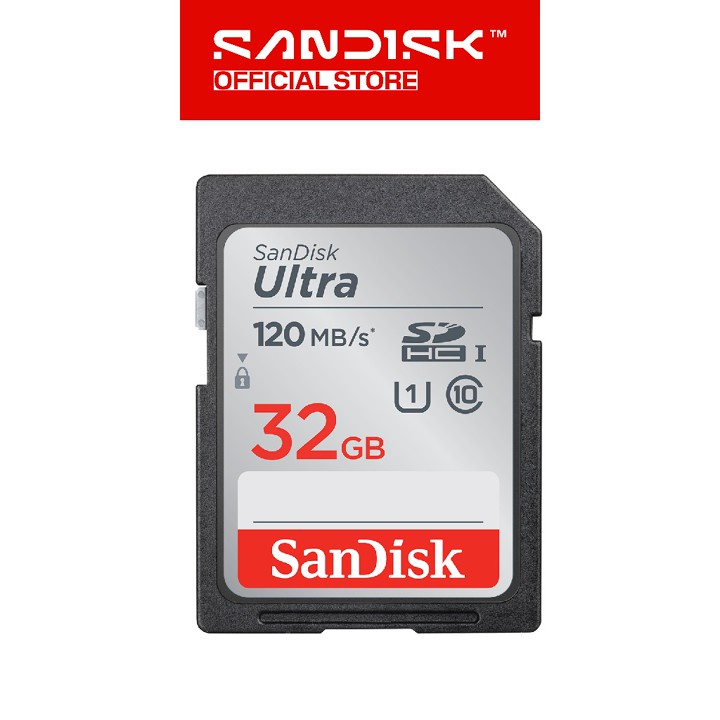 SANDISK SDHC Ultra 32GB UHS-I Class 10 (Up to 120MB/s) - DUN