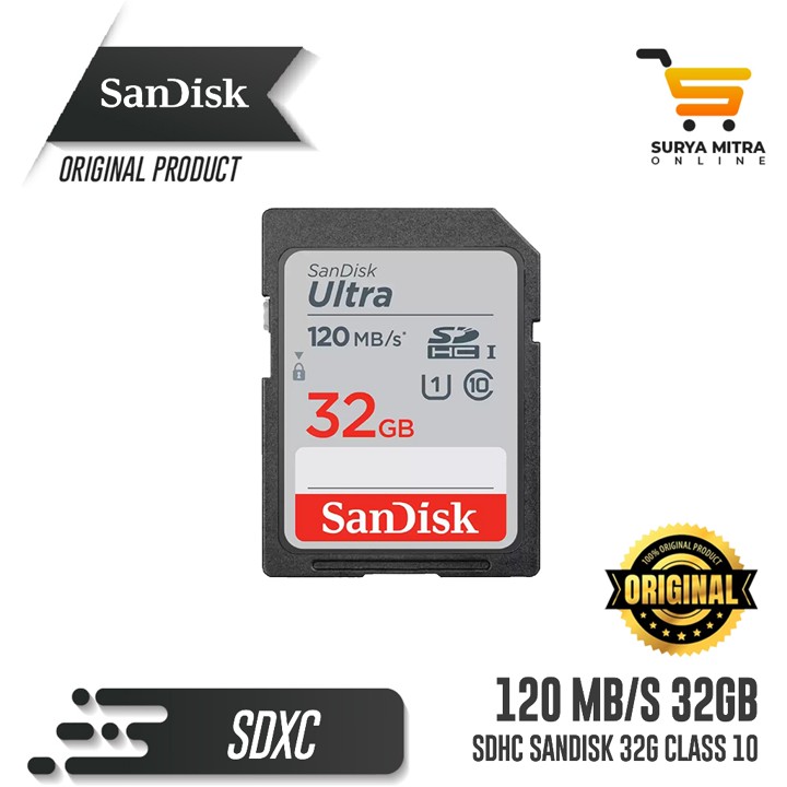 Sandisk SD CARD SDHC 32GB 120mb/s | SDHC 32GB 120MB