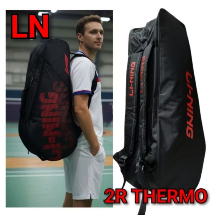 TAS RAKET  THERMO LN 2R D300 TENIS BADMINTON OLAHRAGA