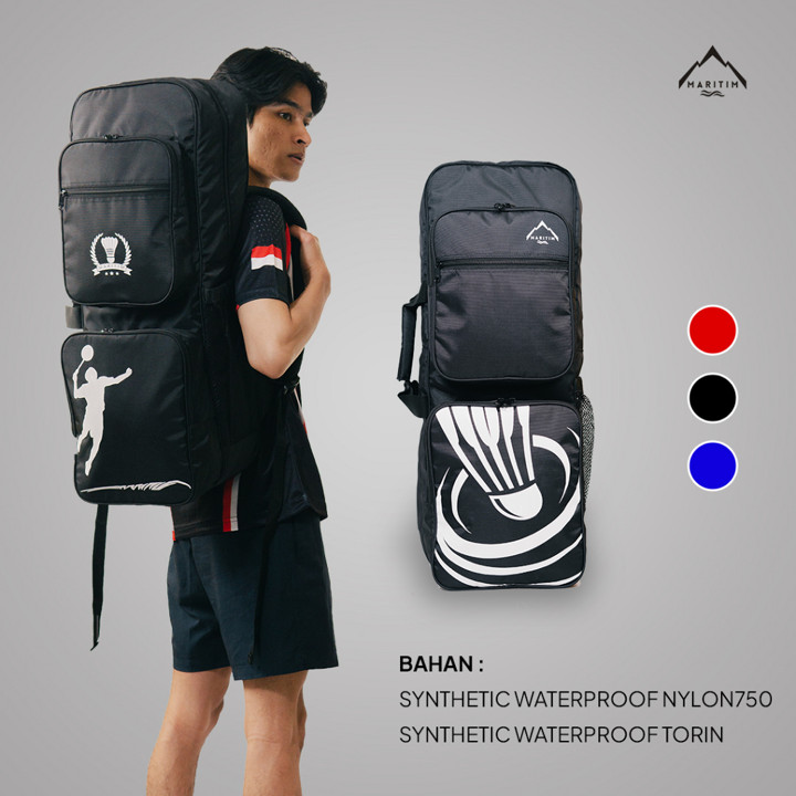 MARITIM Tas Ransel Raket Badminton  Ekonomis Full Function A