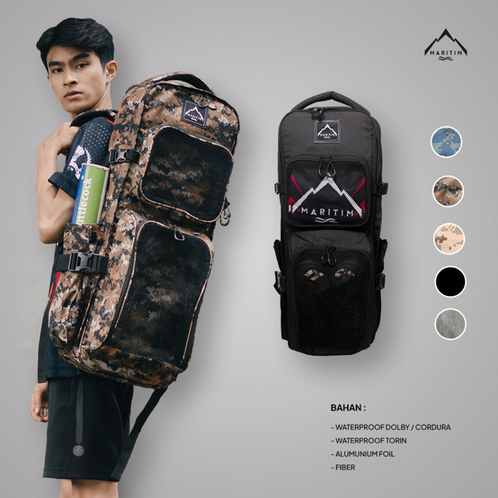 MARITIM Tas Ransel Raket Badminton Full Function with Thermo