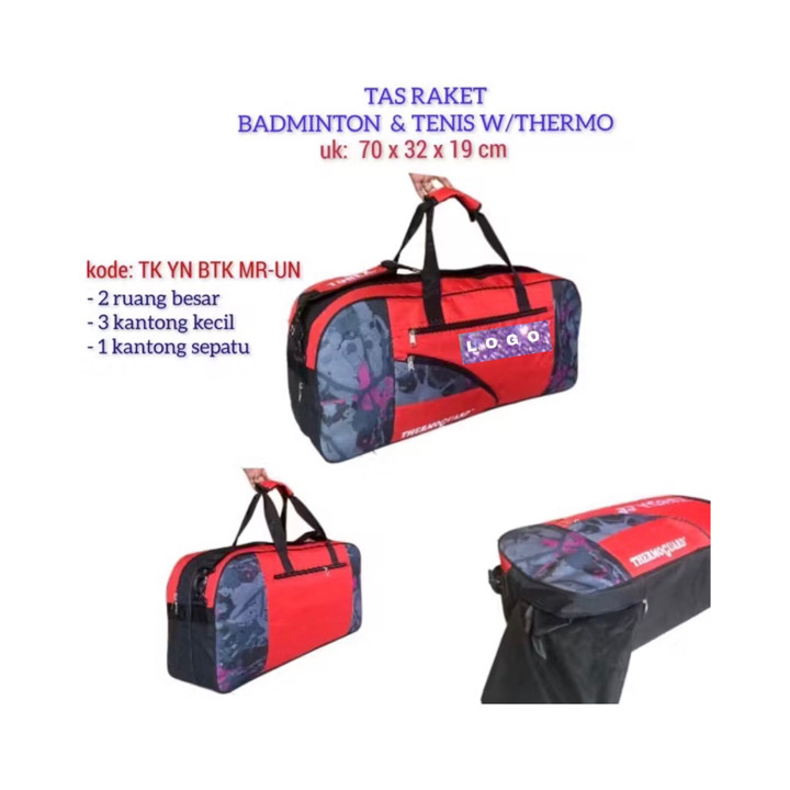 Tas kotak raket bulutangkis badminton tenis Thermo TERBARU a