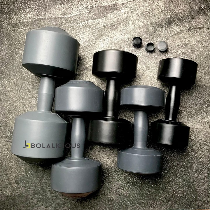 Barbel Kosongan Dumbell Plastik PVC Tebal 3kg 5kg 7kg 10kg