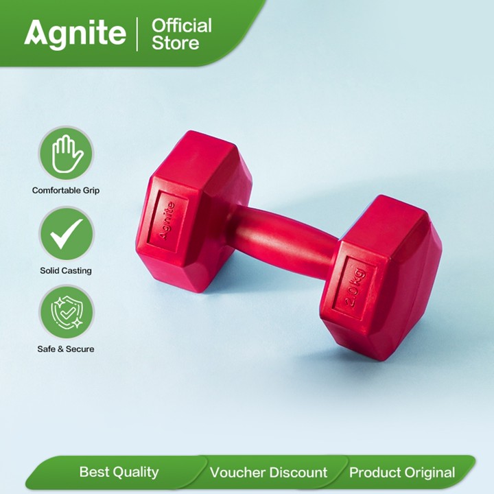 Agnite Barbel / Dumbel Dumbbell Gym Rumahan 1-3 KG ER086
