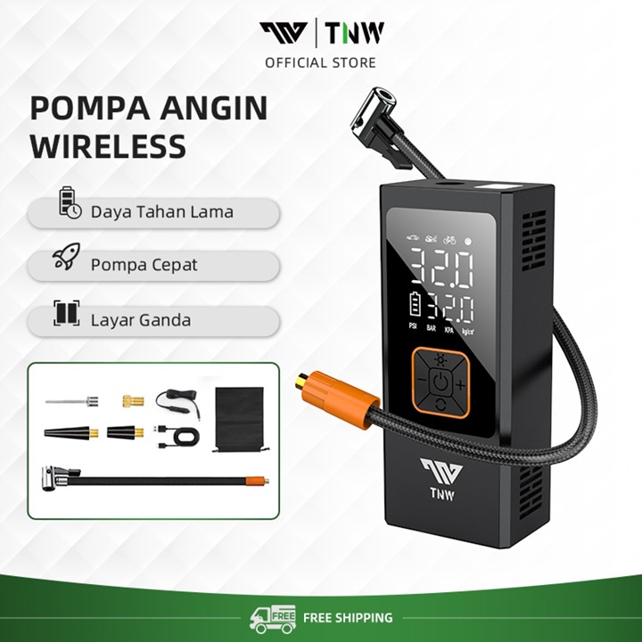TNW CI12 Pompa Ban Motor Dan Mobil Electric Air Pump Car Air
