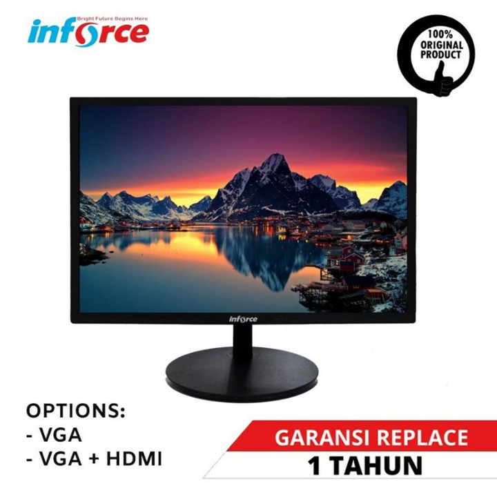 MONITOR INFORCE LED 1950NH 19.5" VGA + HDMI, MONITOR 19.5 IN