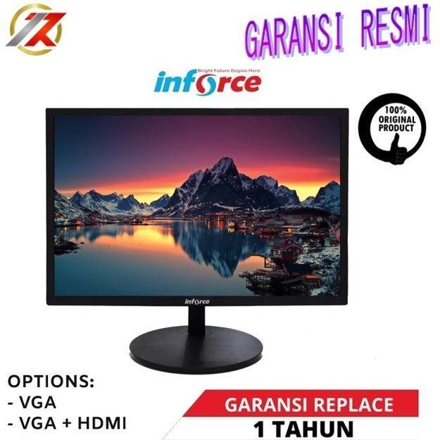 MONITOR INFORCE 1950AT LED 1950 AT 19.5 20 19 inch inc - VGA